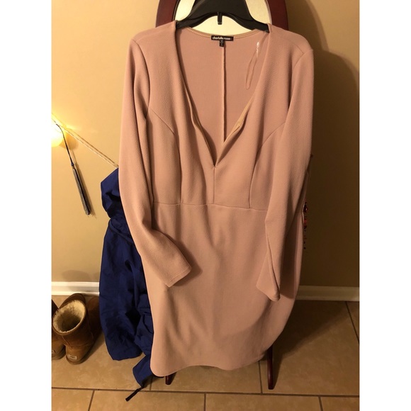 Charlotte Russe Peach 3X Dress - Picture 3 of 3